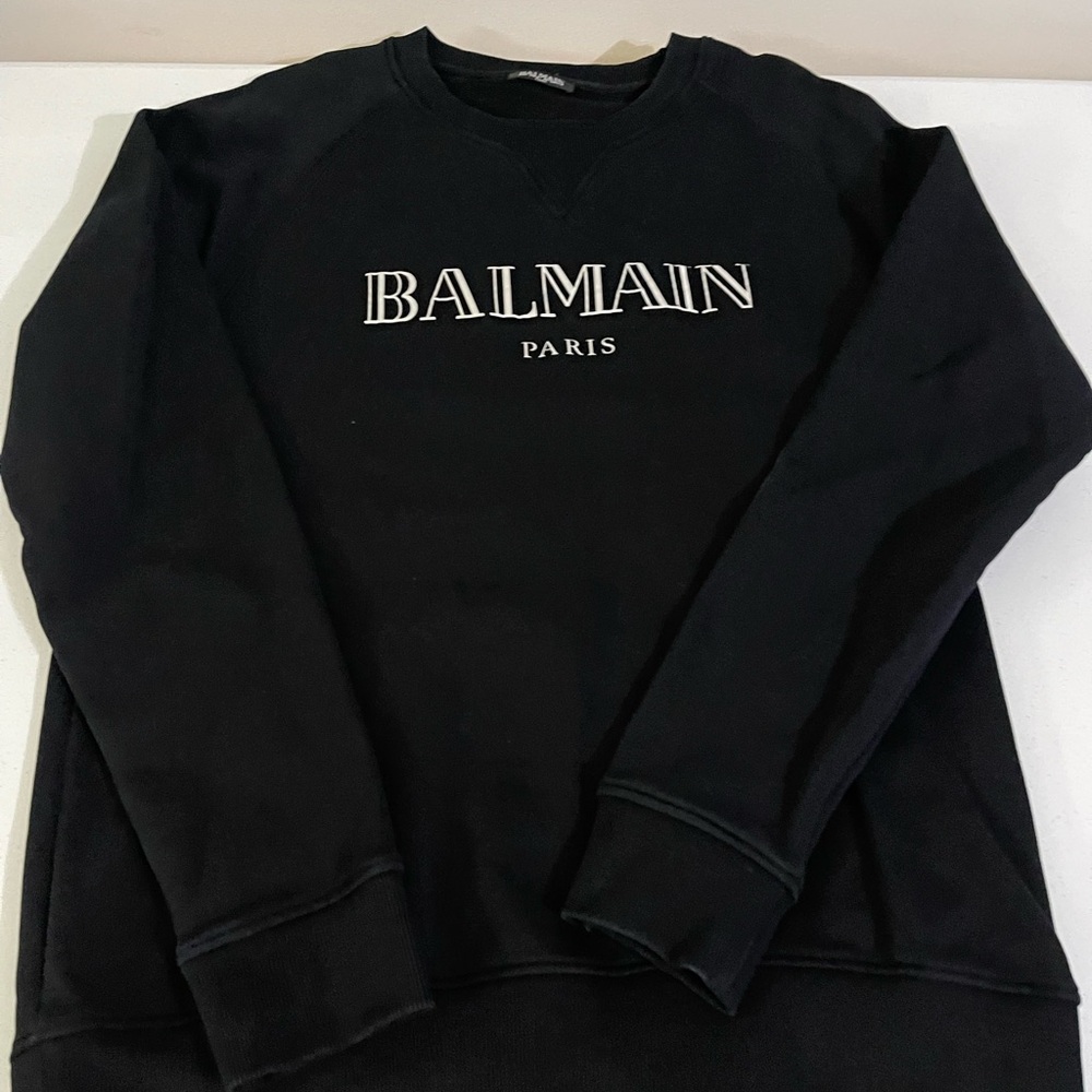 Balmain Black Crewneck Sweater